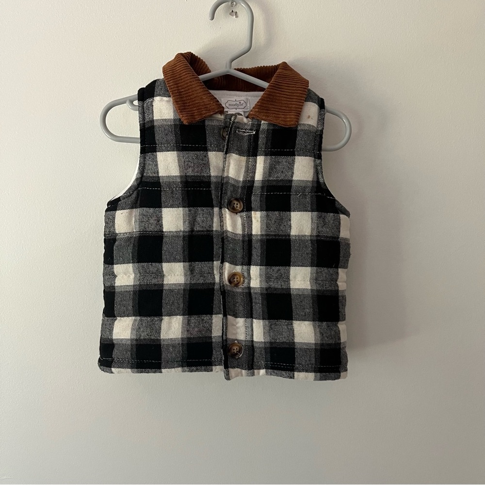 Kids MudPie Plaid Vest